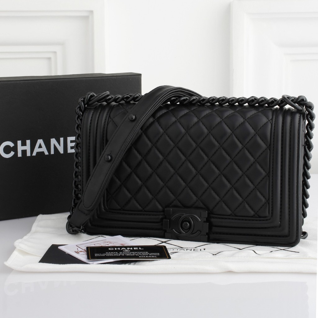Chanel Boy Lambskin So Black 9098-WS