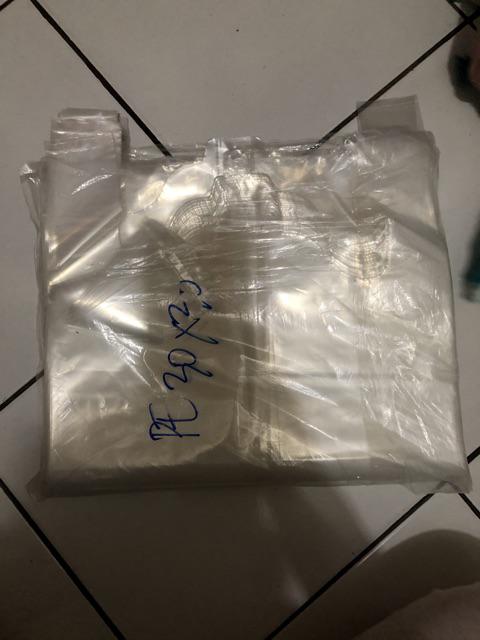 Kresek Pe Bening Transparan Alas 30x30 Bahan Tebal
