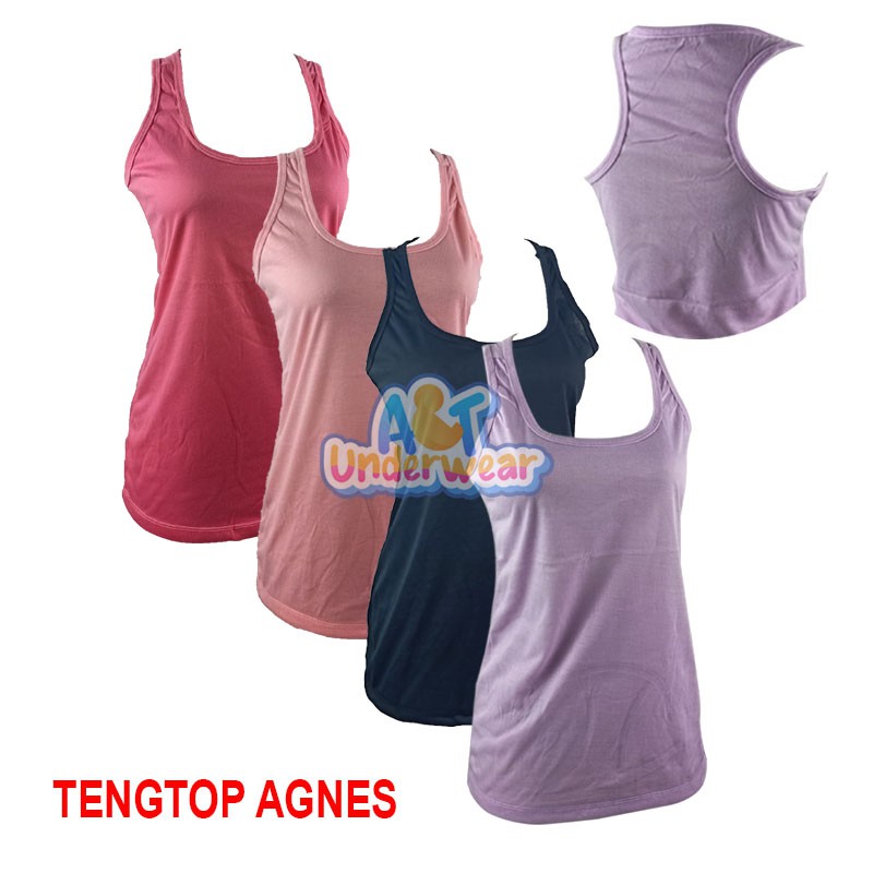 AT79-Tengtop Agnes tanktop Wanita tali silang