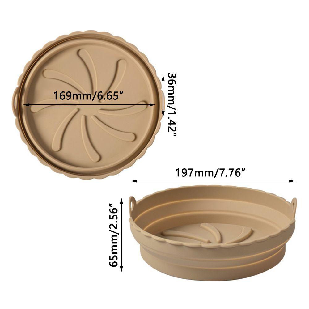 Top Foldable Silicone Pot Lembut Masak Reusable Pizza Plate Baking Basket