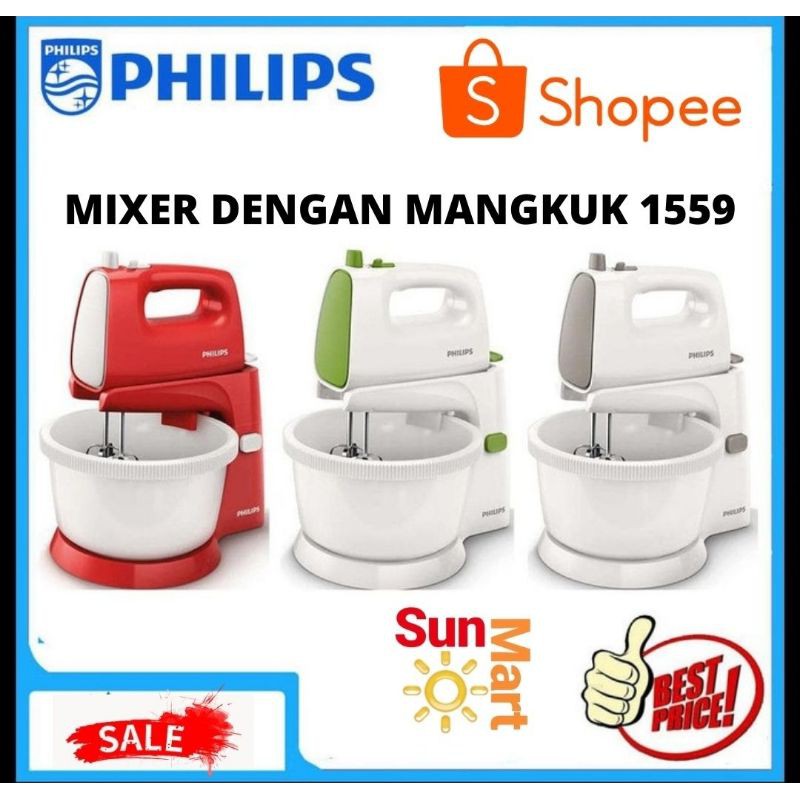 Mixercom Mangkuk / Stand Mixer Philips Berkualitas HR 1559