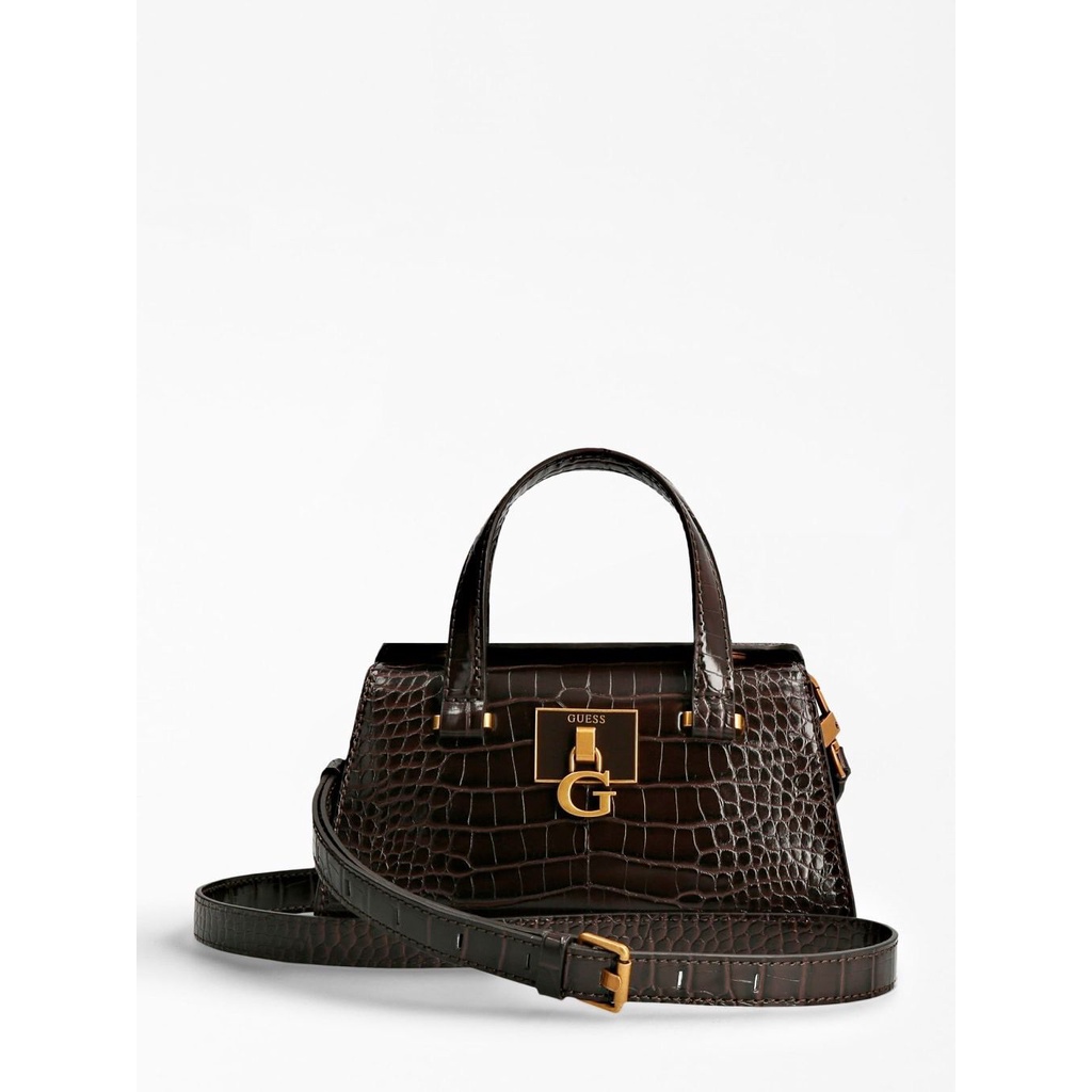 COCOBAGS-TAS WANITA GUESS GS SLING BAG HANDLE BAG STEPHI SATCHEL MINI CROC FASHION IMPORT PREMIUM#19