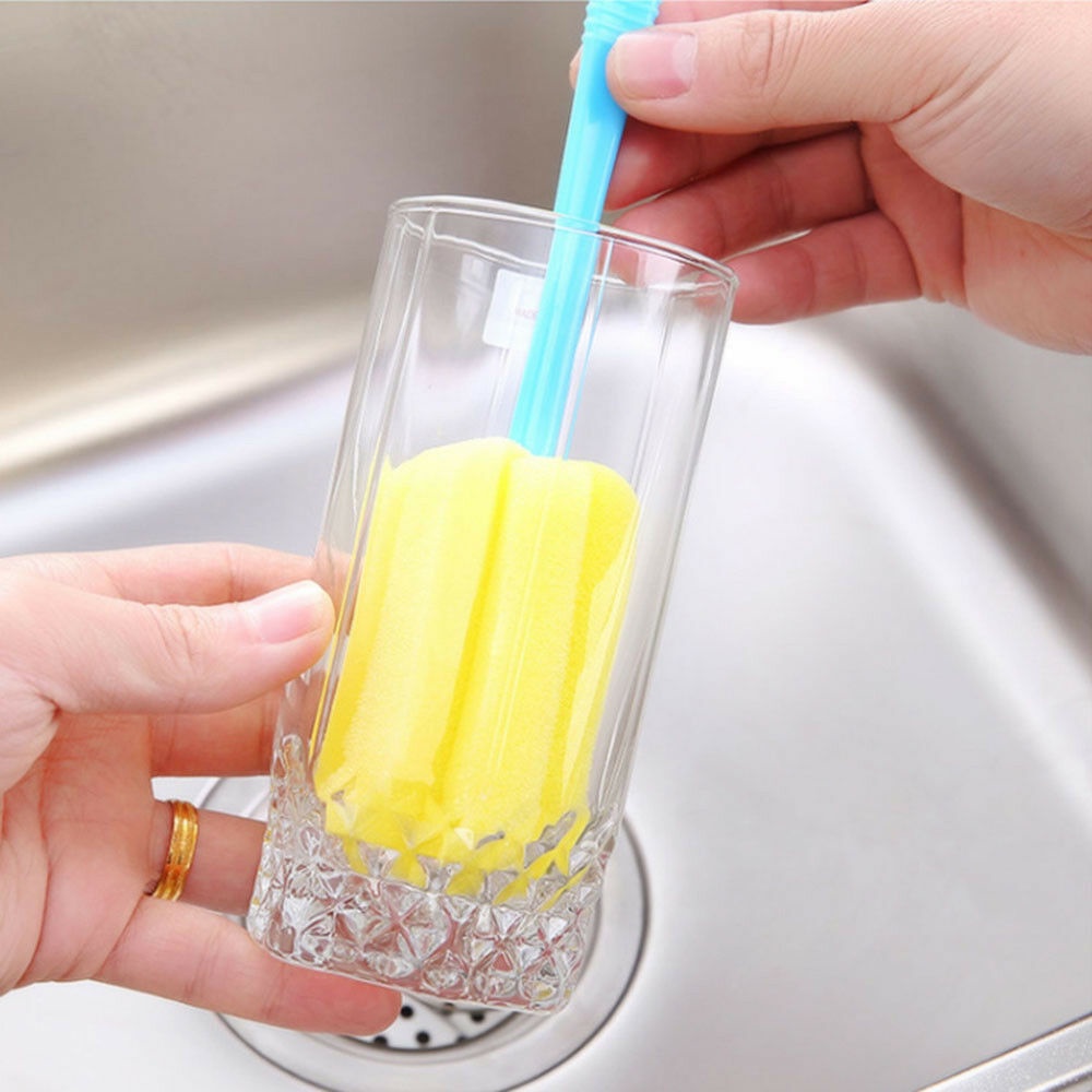 SPONGE TONGKAT PEMBERSIH BOTOL MINUM/PENCUCI BOTOL SUSU BAYI/SPONS CUCI GELAS/SIKAT UNTUK MEMBANTU CUCI PIRING