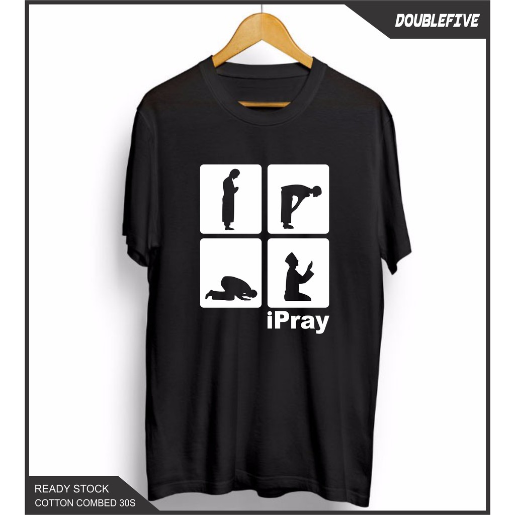 Kaos Distro Kaos Dakwah Kaos Islami Kaos I Pray Kaos Cotton Combed 30S Premium