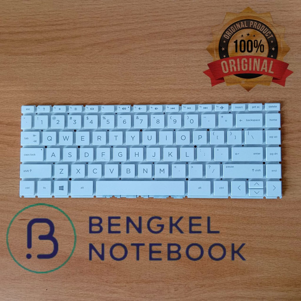 Keyboard HP Pavilion 14S-CF 14-CF 14S-DK 14S-DF 14-DK 14-DG 14-DF 14-CM Kabel Pendek White