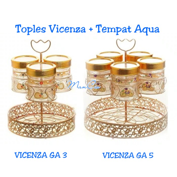 Toples VICENZA GA 5 + Tempat Aqua gelas ( KHUSUS GOJEK )