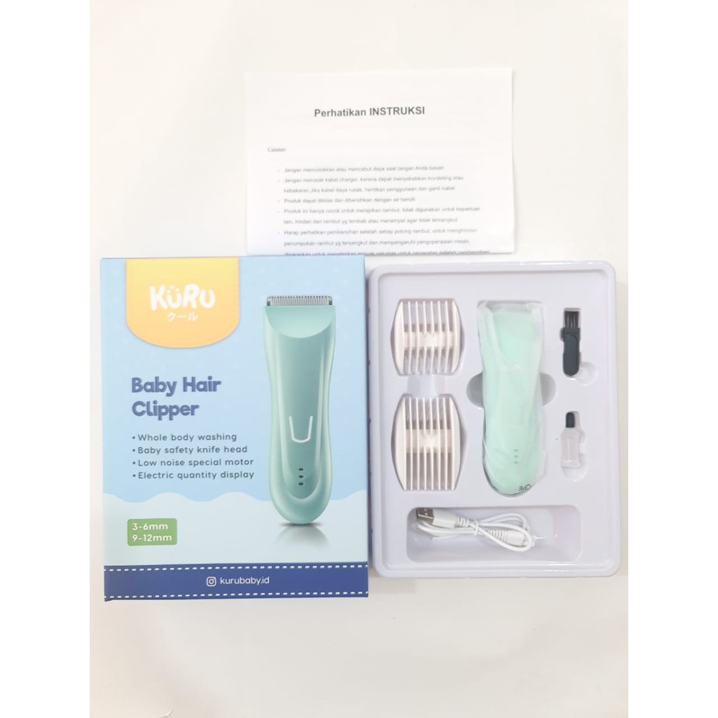 KURU Electric Baby Hair Clipper - Alat Cukur Rambut Bayi Elektrik