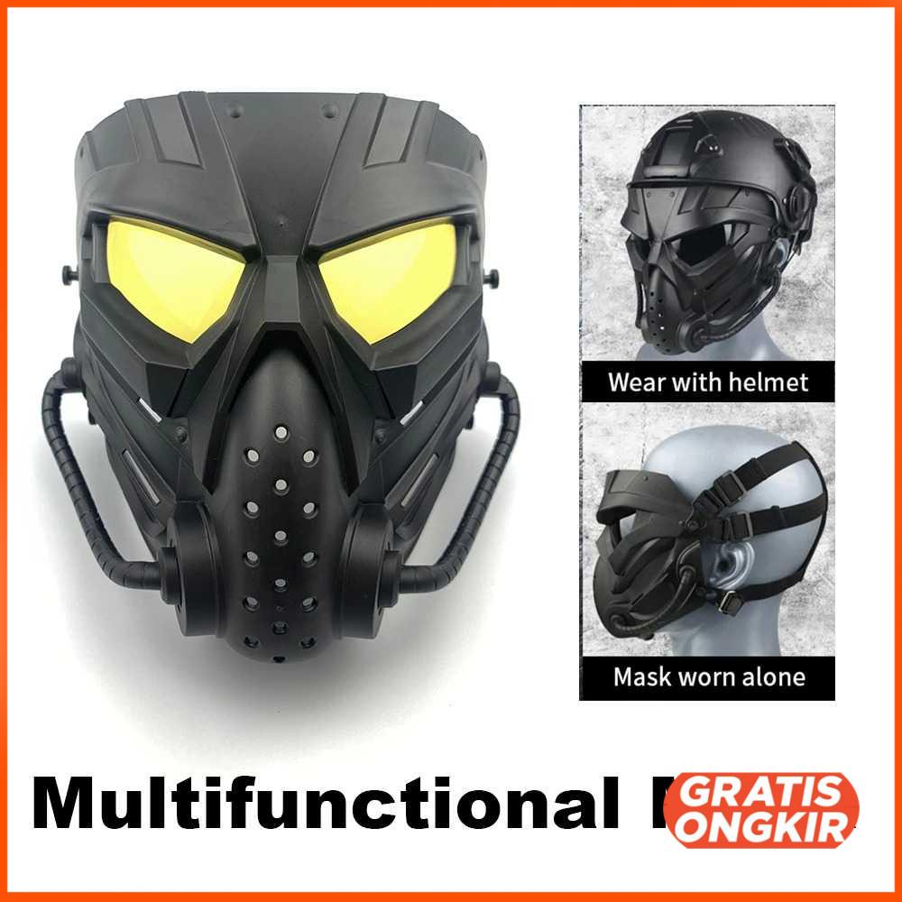 Masker Topeng Airsoft Gun Paintball Anti Fog Model Alien - WST01