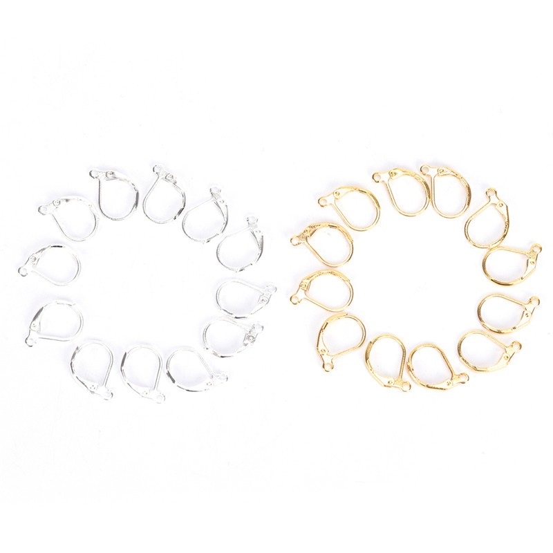Hbid Glory 50 / 100PCS / Set Kait Lobster Gaya Perancis Untuk Membuat Perhiasan Anting DIY
