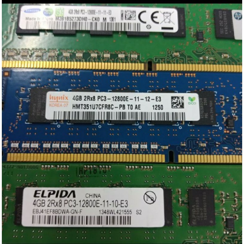 memory ram ecc 4gb PC3 12800E khusus buat pc server xeon DELL/HP/IBM