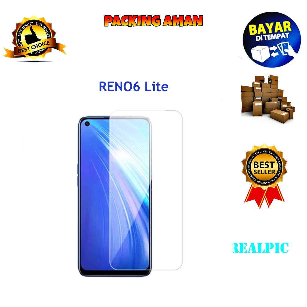 Tempered Glass Oppo Reno6 Lite 4G 2021 Screen Protector Anti Gores