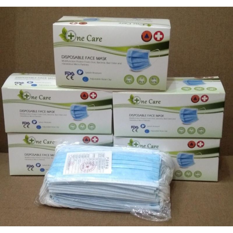 Masker 3 ply One Care