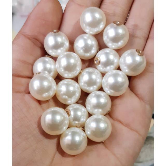 Mutiara tutup tuspin ecer 14mm