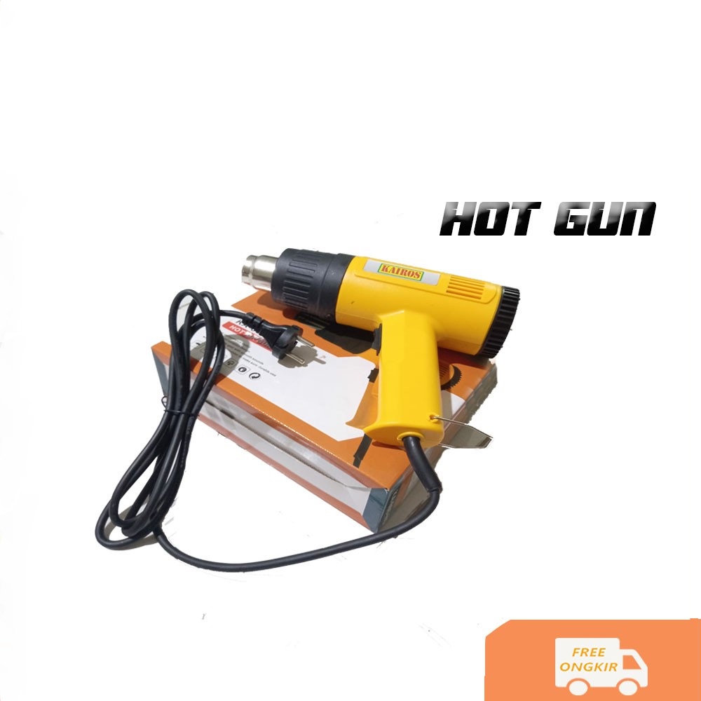 Heat Gun Hot Gun Electric Pistol Pemanas Pemanas Kaca Film/Sticker Low Watt Alat Pemanas Multifungsi