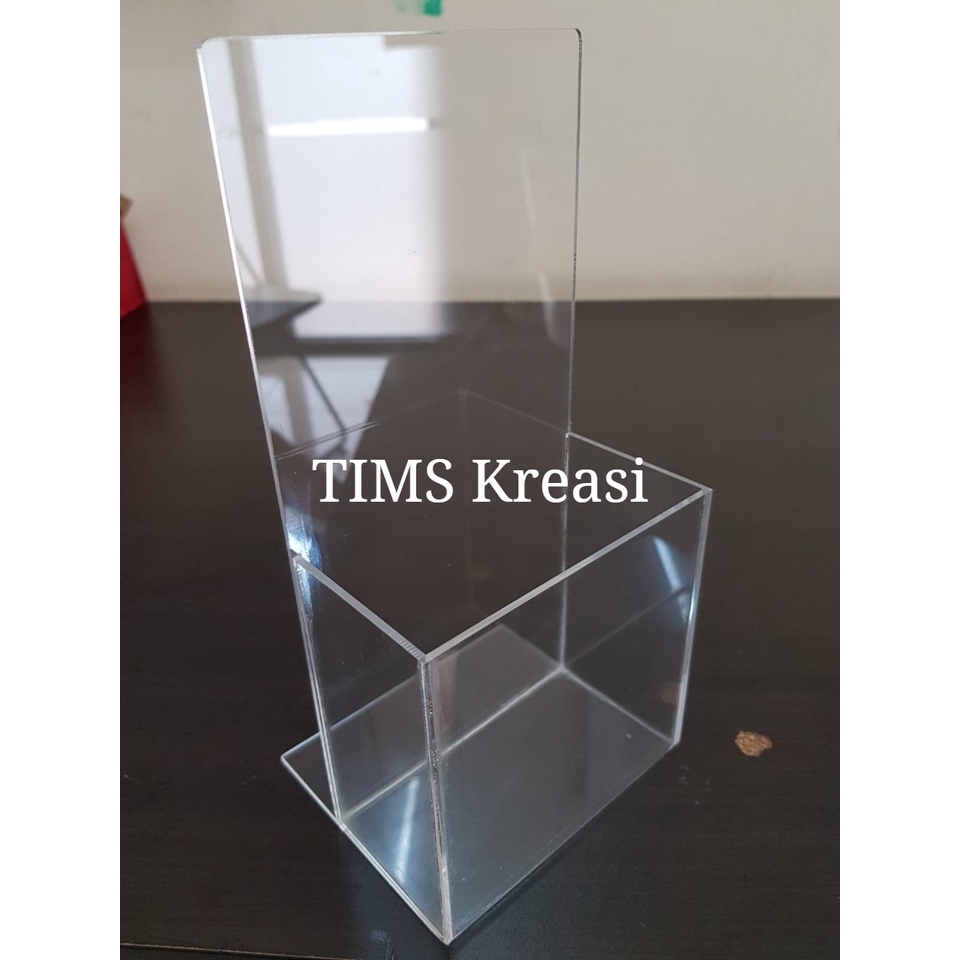 Tempat Brosur Akrilik | Tempat Brosur Custom | Kotak Brosur