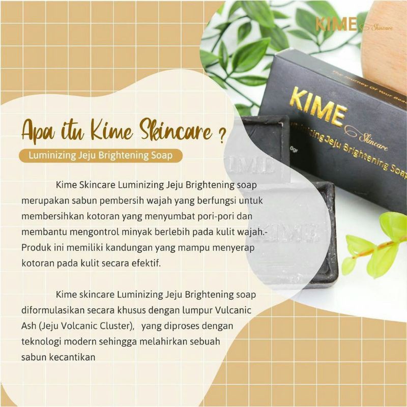 Skincare Sabun Kime Jeju Original