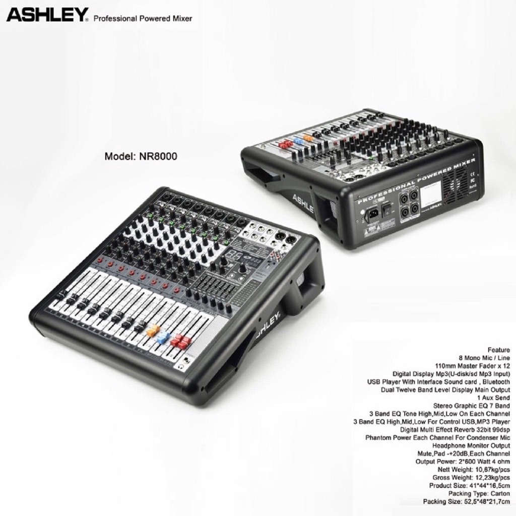 power mixer ashley nr8000 nr 8000 original