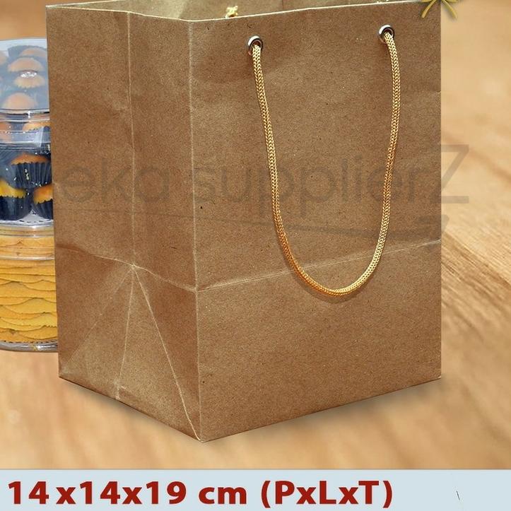 

♚ Paper Bag Toples Kue Kering - | COKLAT ( 12 PC) ♪