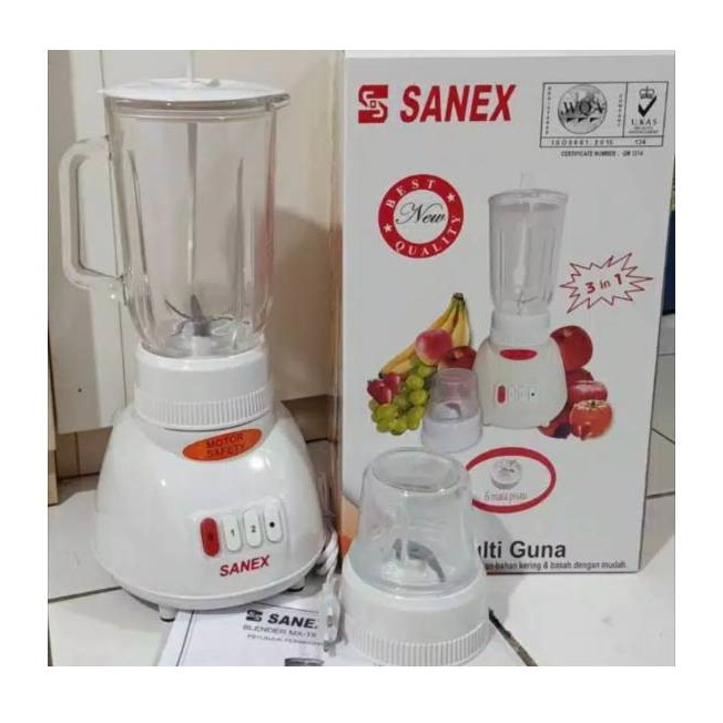 BLENDER KACA 3 IN 1 MULTI GUNA SANEX MX-T8GN Free Bubble