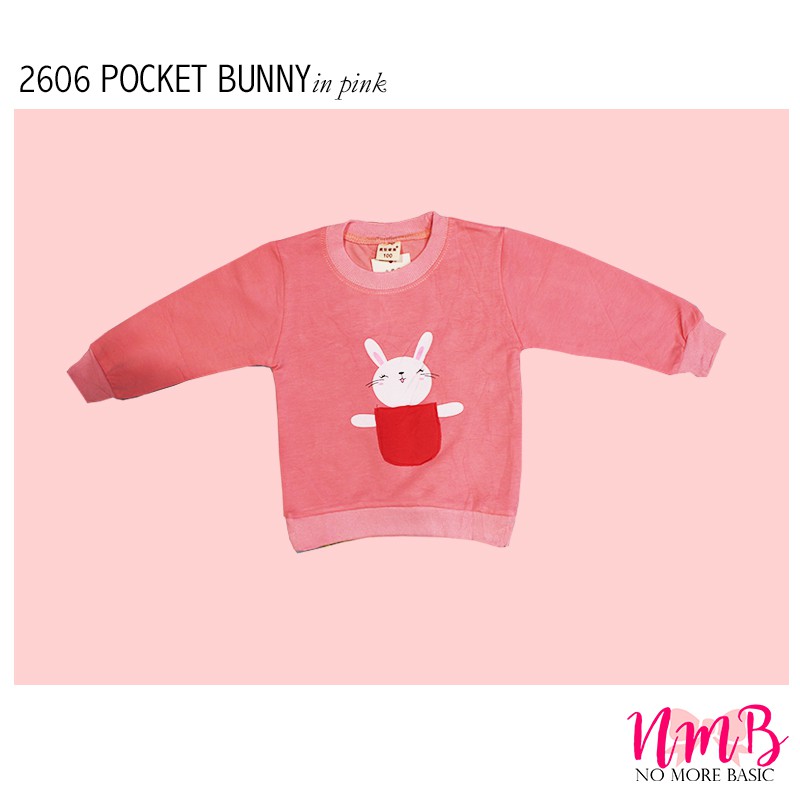 Kids Sweater 2606 Pocket Bunny -  Baju Lengan Panjang Anak