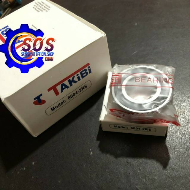 Bearing Laher 6004 RS 6004RS Takibi Ball Bantalan Bola