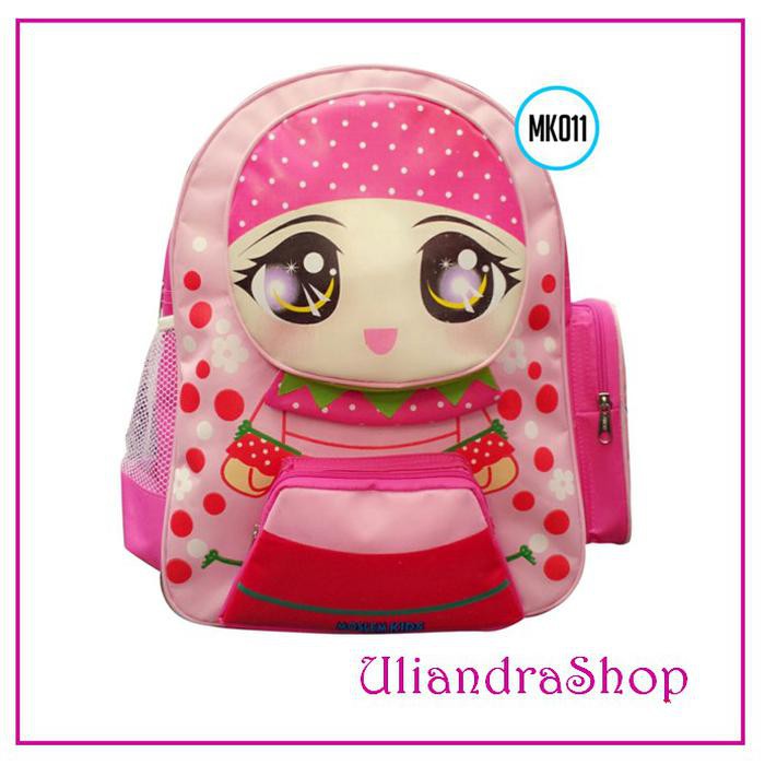 Tas Sekolah Ransel Anak SD Bag Backpack Back Pack Muslim Kids Karakter Strawberry MK 11