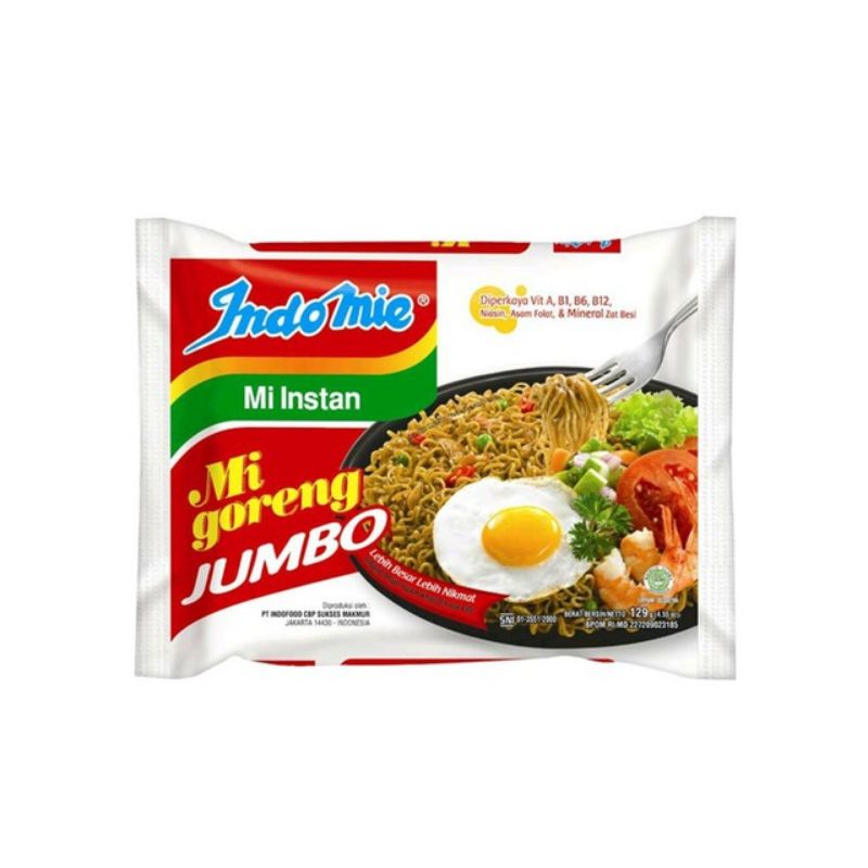 

Indomie Mie Goreng Jumbo 129 GR