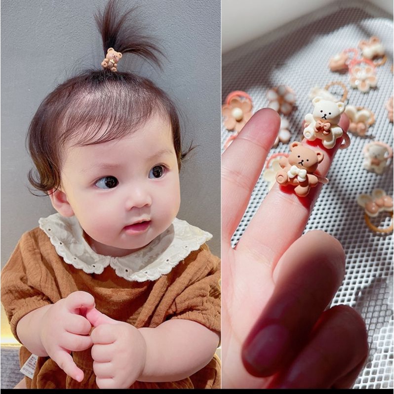 Ikat Rambut Anak Gaya KOREA Karakter Animal, Animasi, Fruit dll / Karet Rambut / Gelang Rambut / Tiki