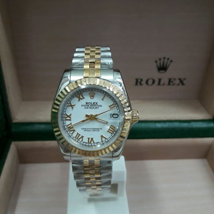 jam tangan wanita ROLEX DATEJUST ROMAWI AUTOMATIC