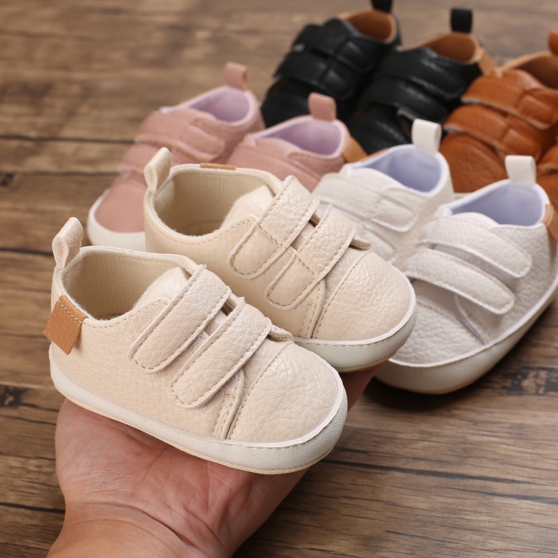 Sepatu Anak Laki Laki &amp; Perempuan - Sepatu Bayi VELCRO TYPE 003 PU Leather - Sepatu Balita Casual Import