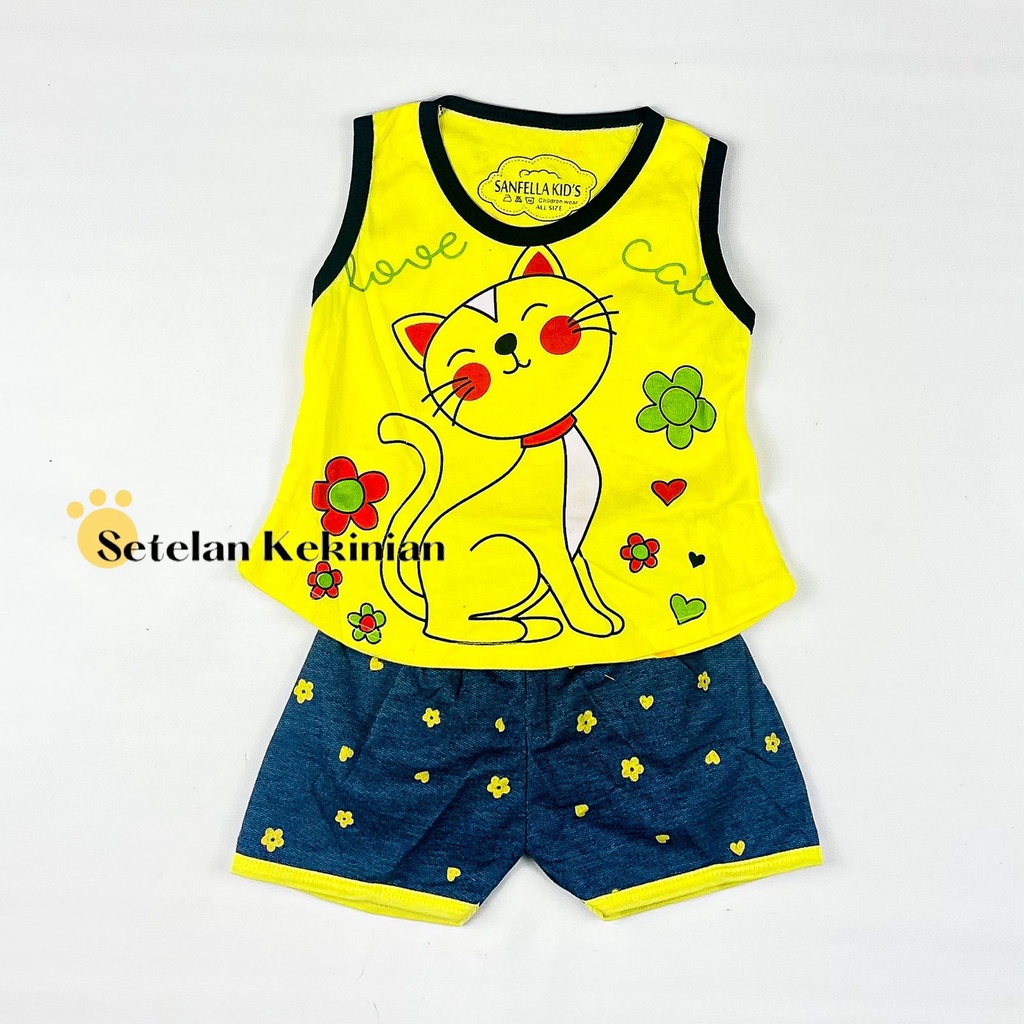 [SK] Set Baju Baby Newborn 0bln-12bln Singlet Kutung Baby Girl Setelan Anak Perempuan Lucu Trendy