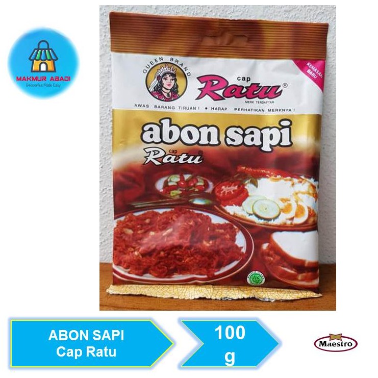 

Ratu Abon Sapi 100 g || Makmur Abadi Official Store