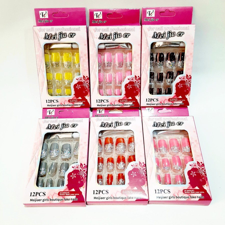 Nail Profesional Kuku Palsu Modern Sovenir Fake Nails Murah