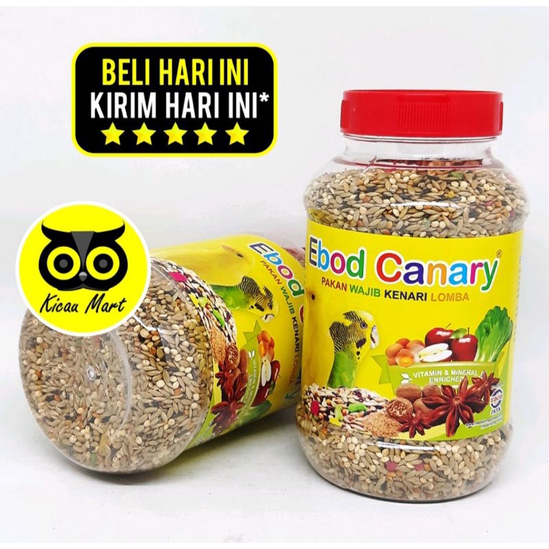 Ebod canary toples botol pakan burung kenari parkit branjangan