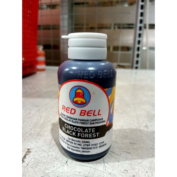 

RED BELL CHOCOLATE BLACK FOREST PERISA DAN PEWARNA 55ML COCOK UNTUK DIGUNAKAN SEBAGAI PERISA PADA MINUMAN DENGAN DOSIS PEMAKAIAN 2% B/B
