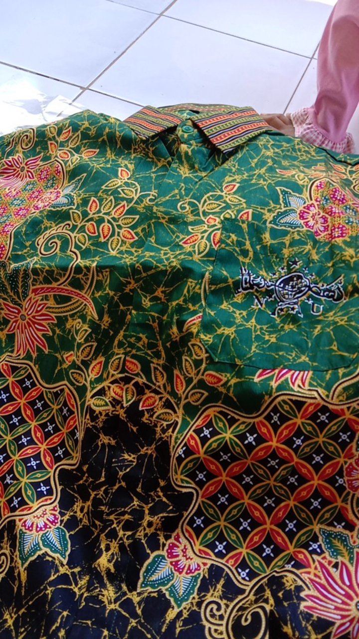Kemeja Dan Blouse Wanita Batik Nu Bunga Kenanga, Seragam Nu