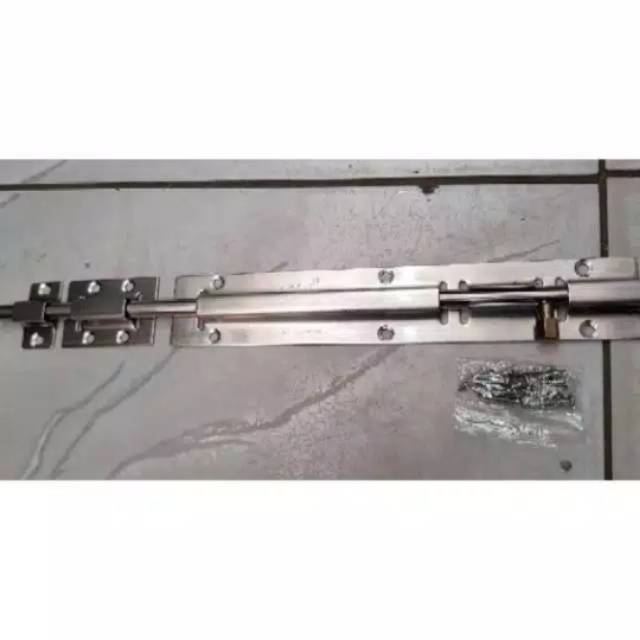 Grendel slot pintu 12inch bahan stainless