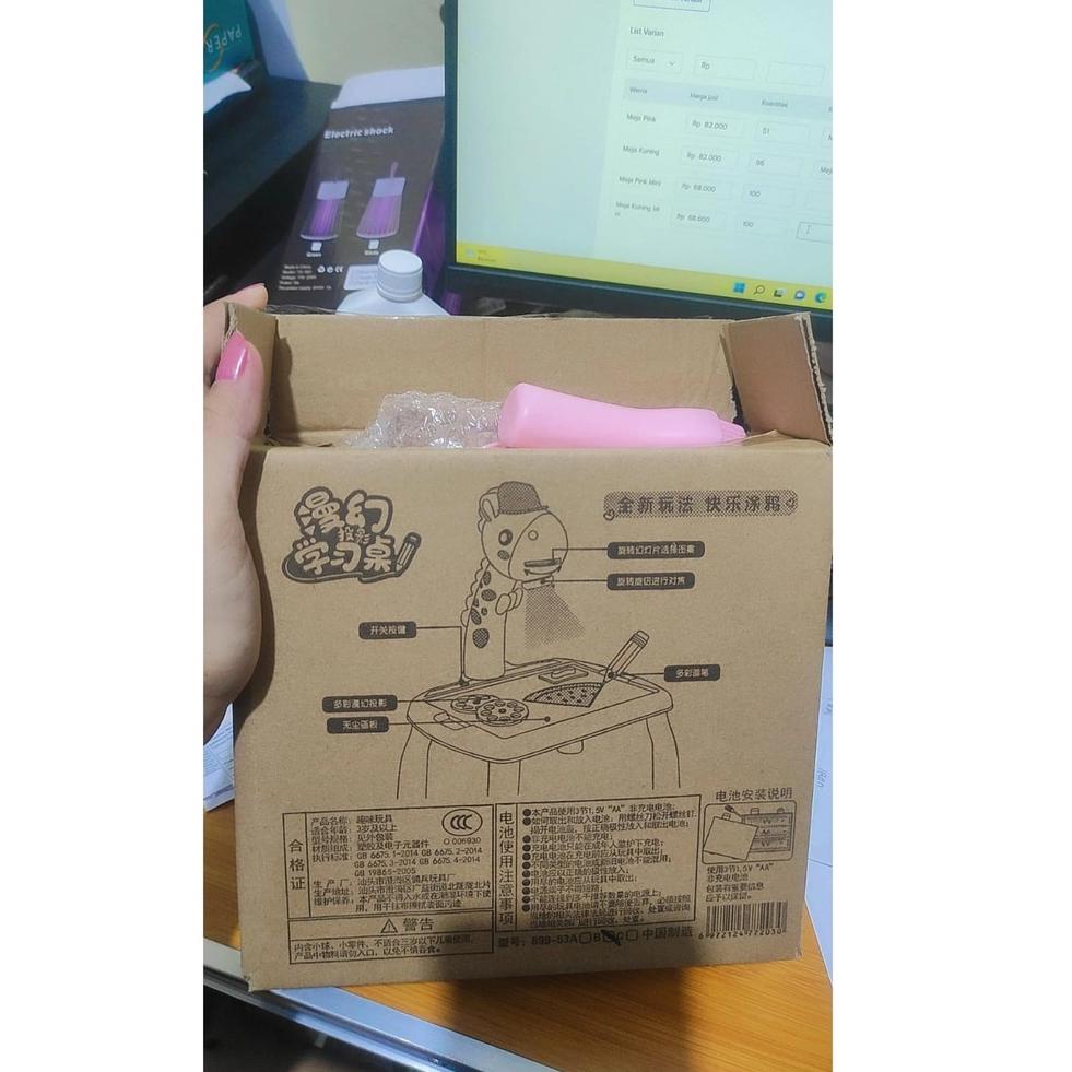 

SUPER LARIS Meja belajar anak proyektor edukasi anak jerapah besar @ 850