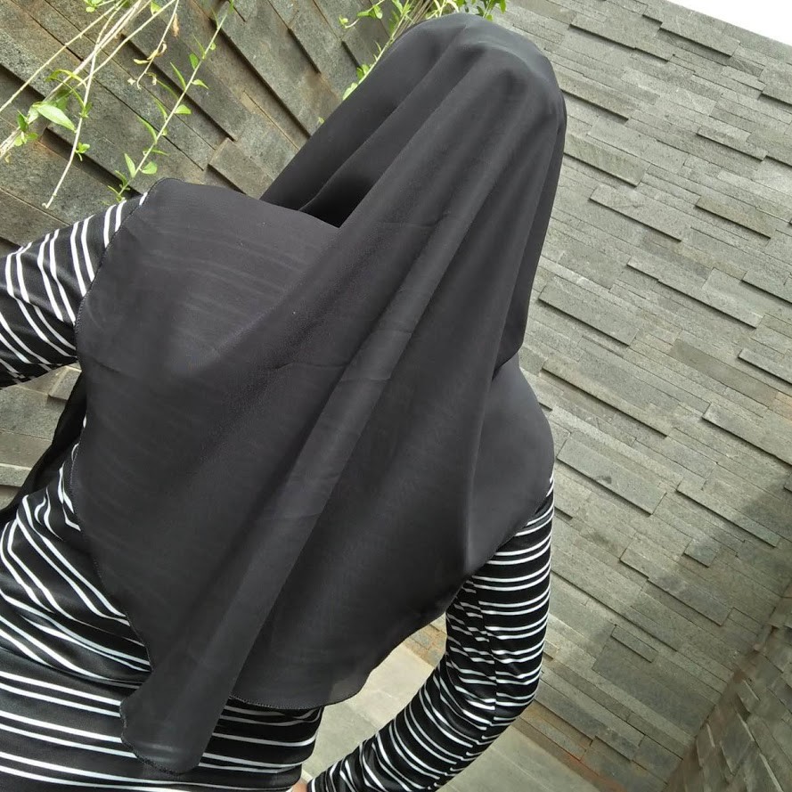 KU052 HIJAB BELAH PITA PET SYARI BELA Shakinah Renda Pita KHIMAR BELAH PITA PET Kerudung BELAH PITA