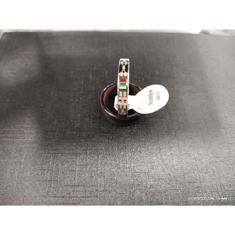 CINCIN TITANIUM MERK GUCCI SILVER grosir isi 36pcs