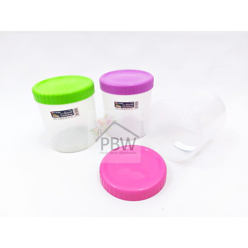 Toples Plastik Ulir 1600ml / Toples Kue Plastik / Toples Lebaran