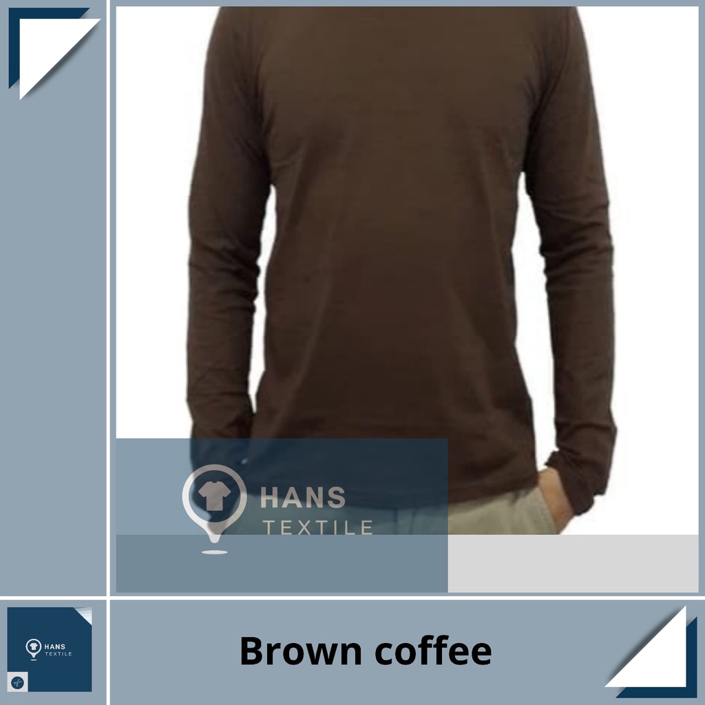 Kaos Polos Lengan Panjang Cotton Combed 30s / Cotton Combed 30s / Kaos Polos / Kaos