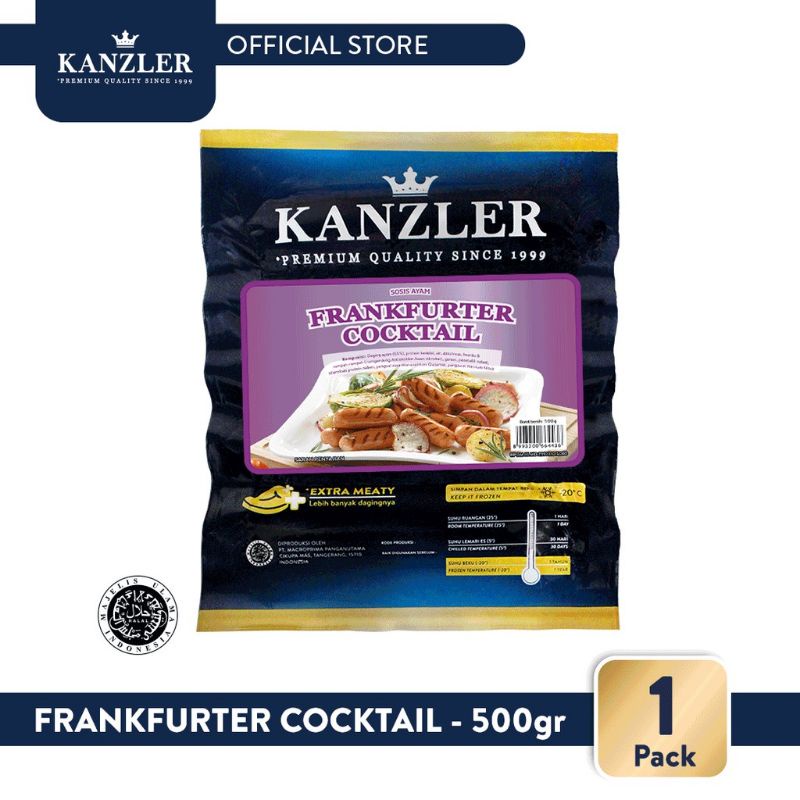 

Kanzler Sosis Frankfurter Cocktail 500gr frozenfood