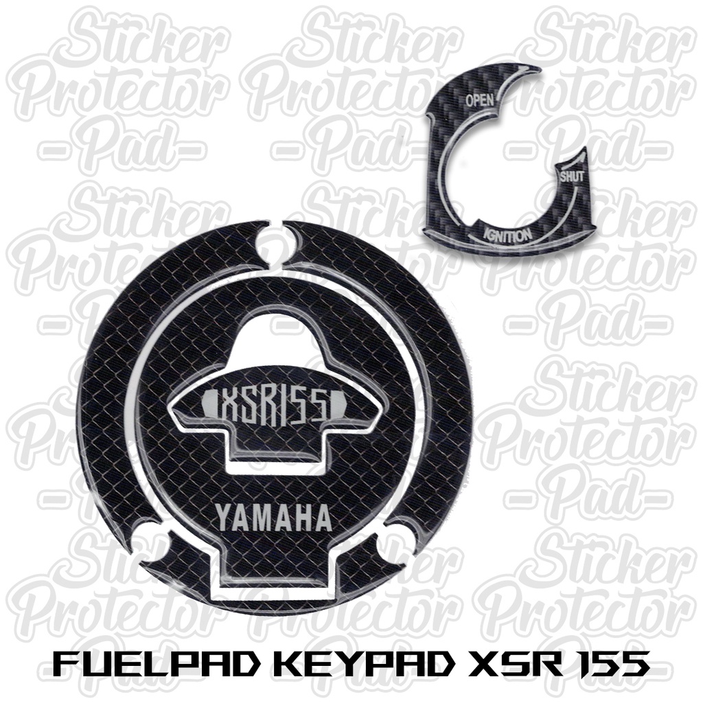 Sticker tutup tangki kunci kontak yamaha xsr155 xsr 155 timbul