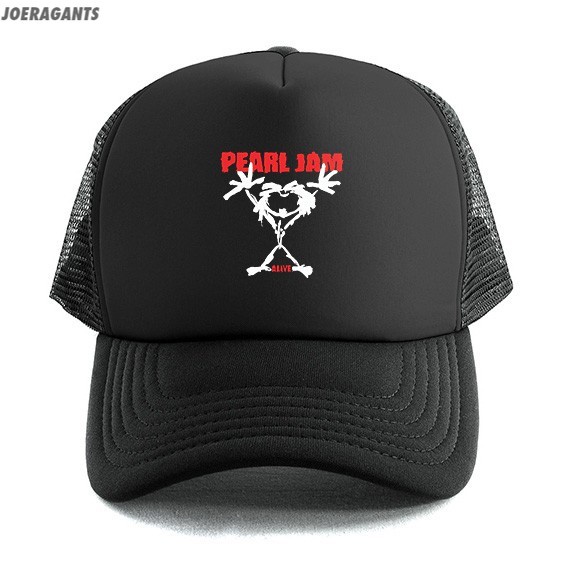 PEARL JAM - TRUCKER HAT / CAP | MUSIC MERCH | TOPI JARING BAND | GRUNGE ROCK | COD | UNISEX joeragan