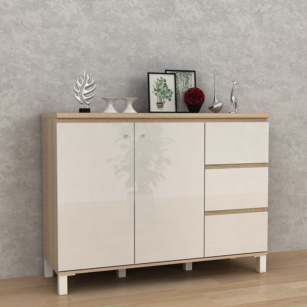 Furniture Lemari Meja Buffet Ruang Tamu Kamar Serbaguna Kayu Minimalis