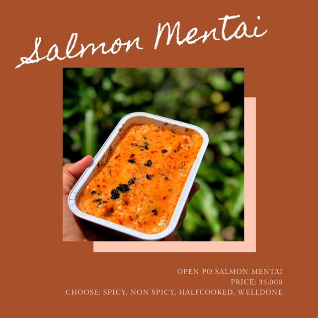 

Salmon mentai rice