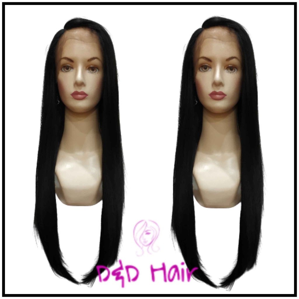 Wig Rambut - Wig Wanita - Front Lace Wig - D&D16030 - Black - Lace Wig