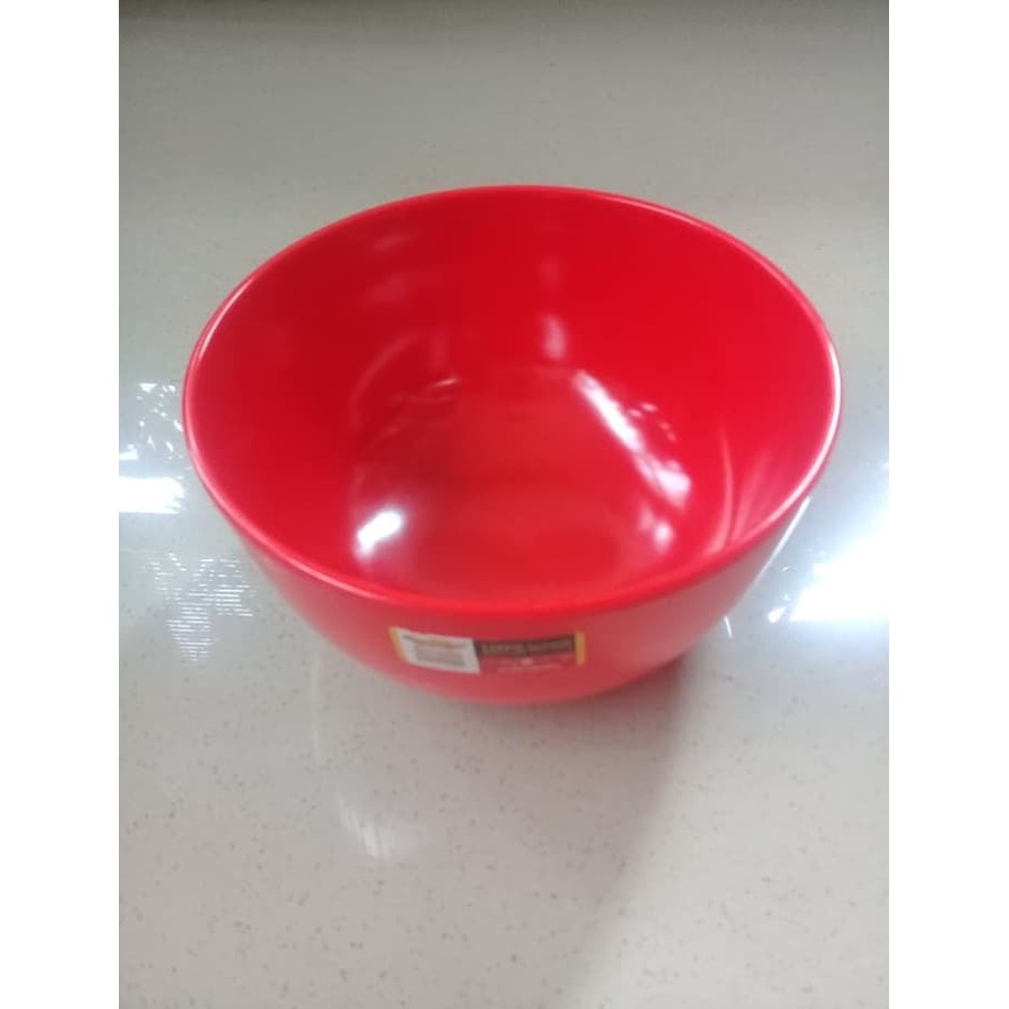 Mangkok Kaki 6  Merah Melamine   Golden Dragon W0806