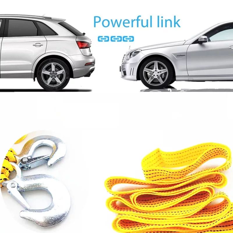 Tali Derek Mobil Towing Emergency Car Tow Rope 3 Meter 3 ton